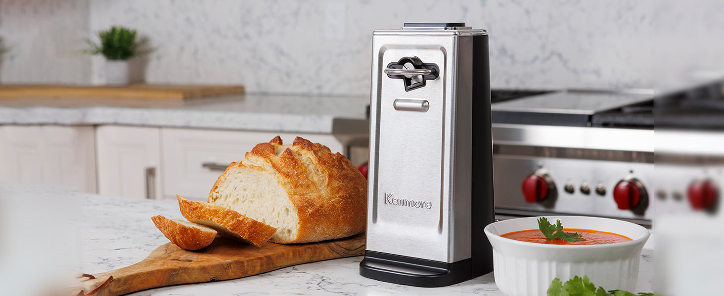 Electric Can Opener Extra Tall Automatic Tin Openers Knife Sharpner