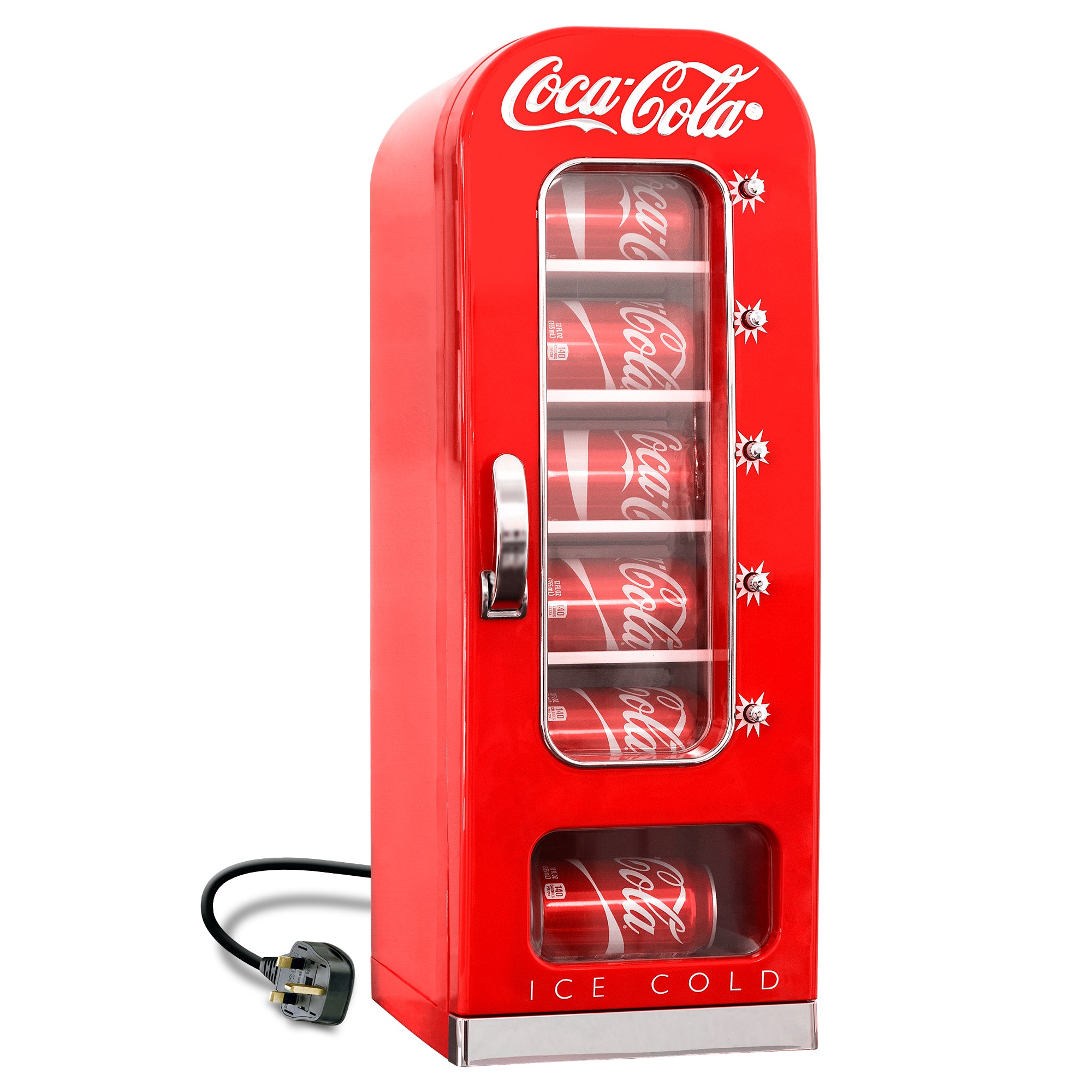 Coca Cola 5L Mini Fridge For Bedrooms 10 Can Portable Vending Machine Red
