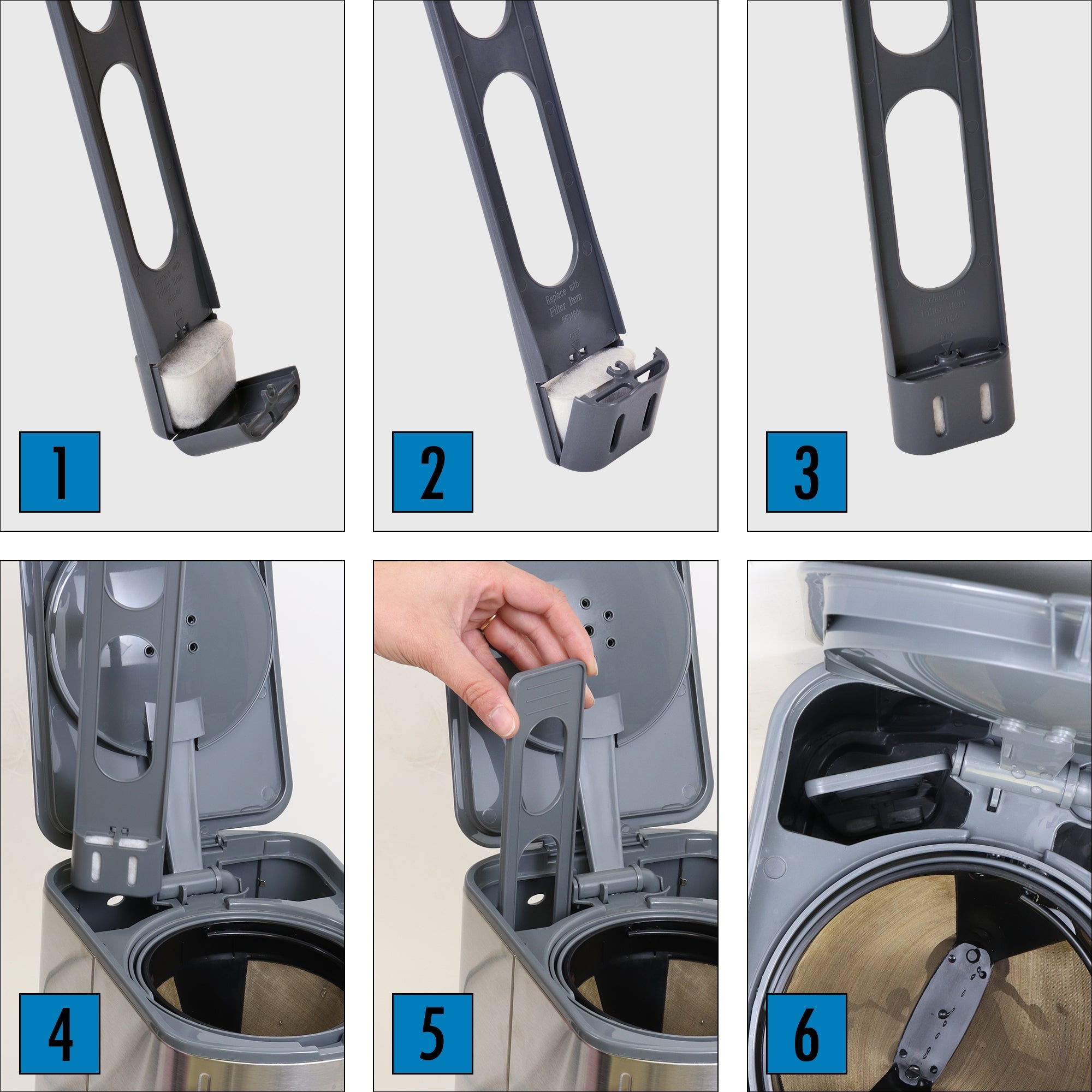 12 Pcs Charcoal Water Filters for Yabano, Morphy Richards,Taylor Swoden, Breville, Russell Hobbs Coffee Machines, Universal Fit Replacement Cartridges Kenmore