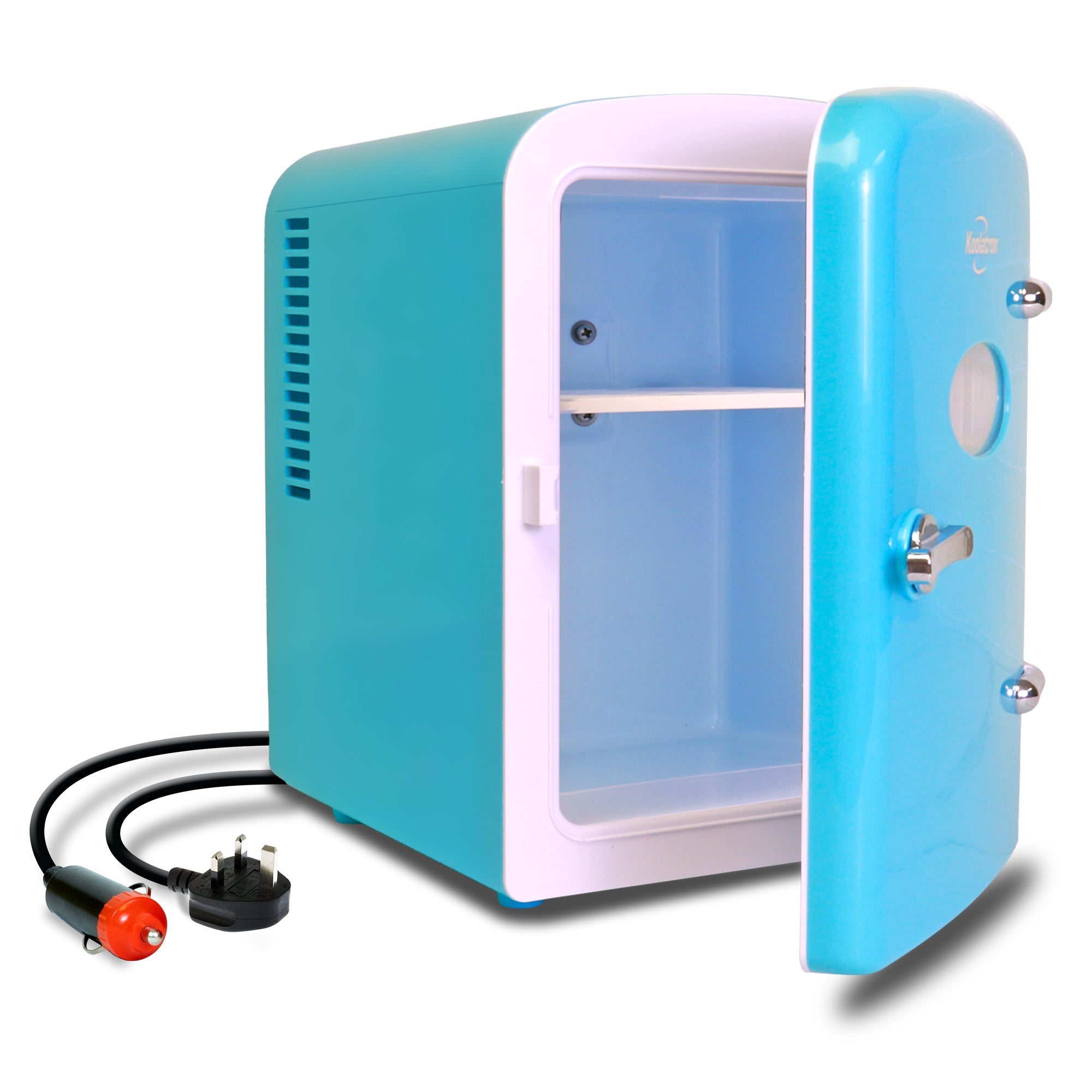 Koolatron 4L Mini Fridge For Bedrooms 6 Can Table Top 12V Portable Cooler Skincare Green Koolatron UK