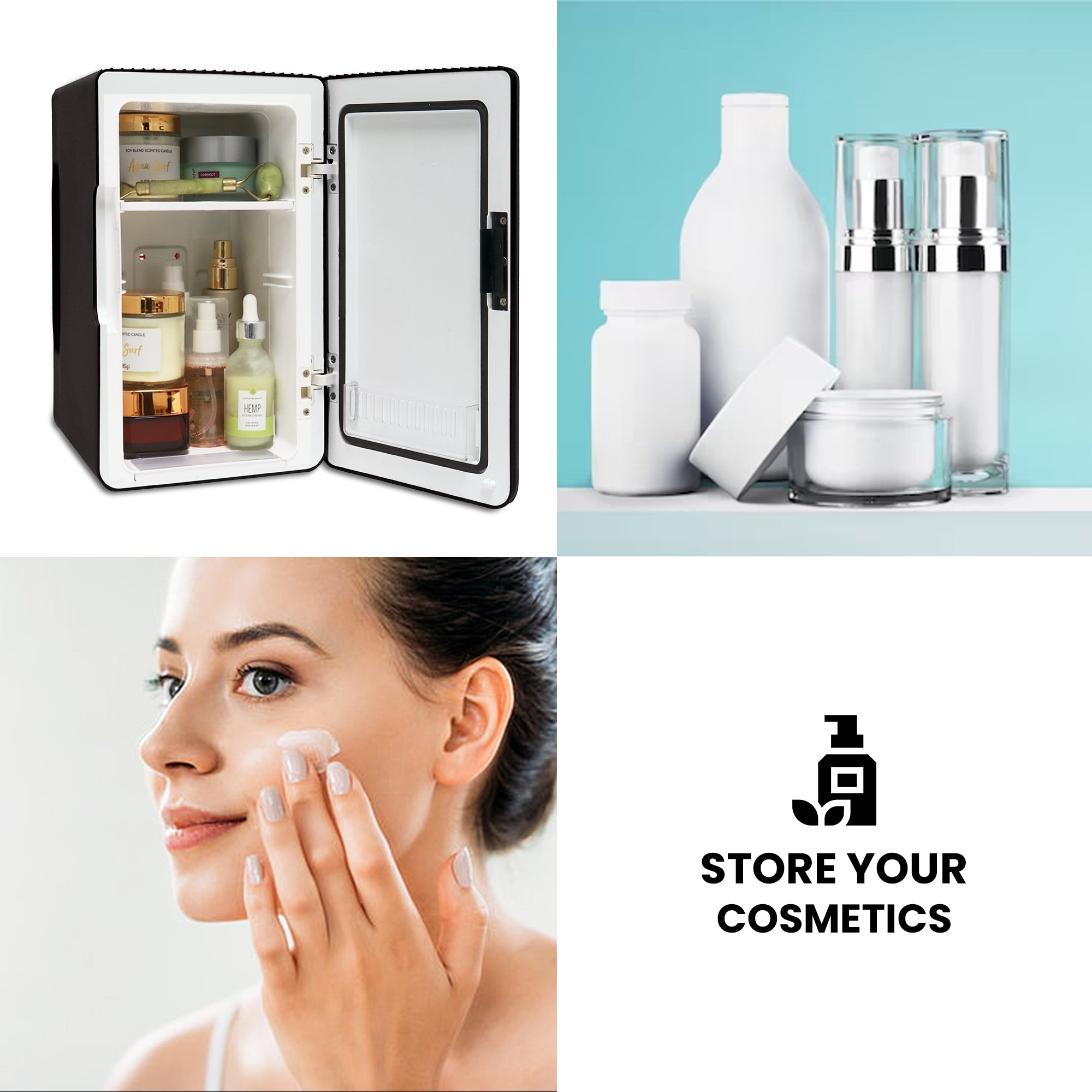 Koolatron 6L Mini Fridge For Bedrooms 8 Can Portable 12V Cooler Warmer Skincare Black Koolatron UK