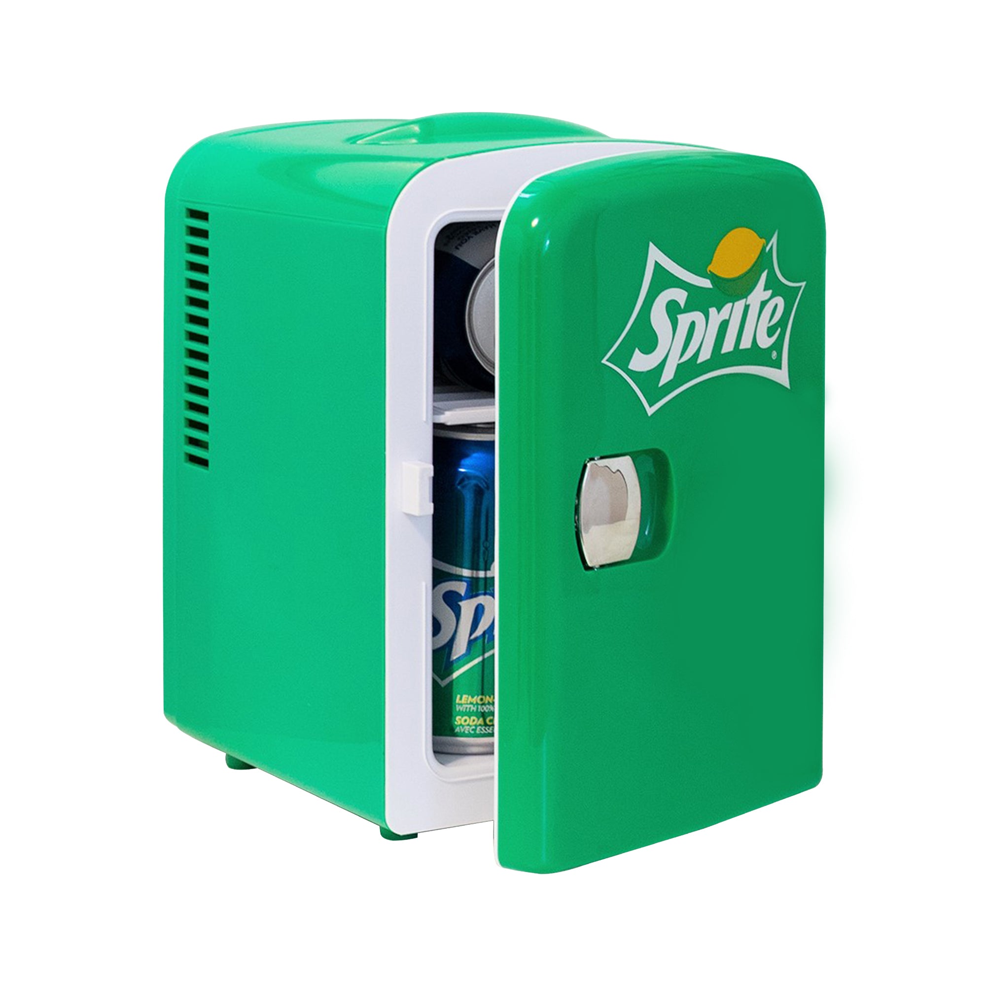 Sprite 4L Mini Fridge 6 Can Tabletop Cooler & Warmer for Bedroom, Desk or Car (12V, Green)