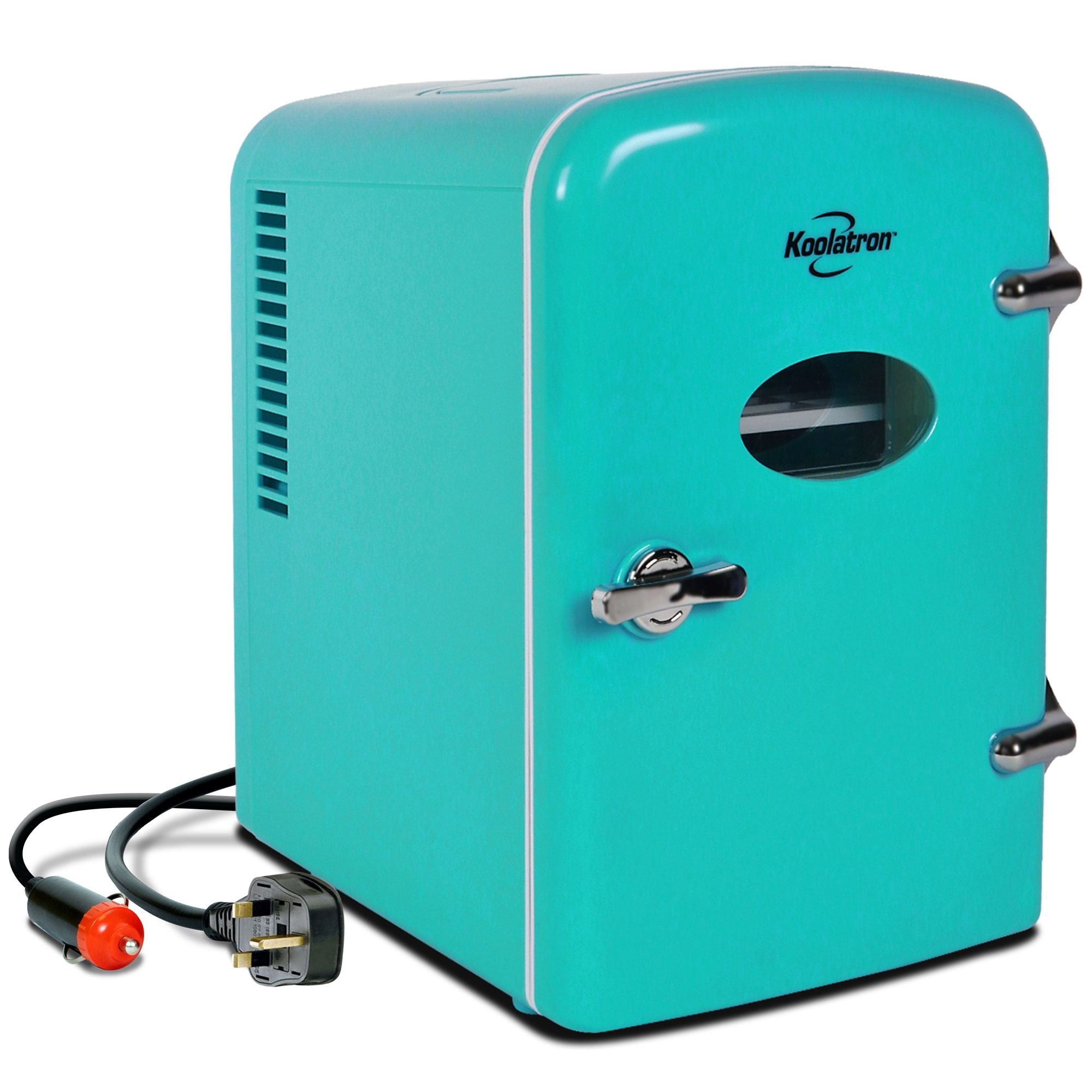 Portable retro mini fridge on sale