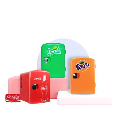 Discover the New Coca Cola Branded Mini Fridges in Various Colors