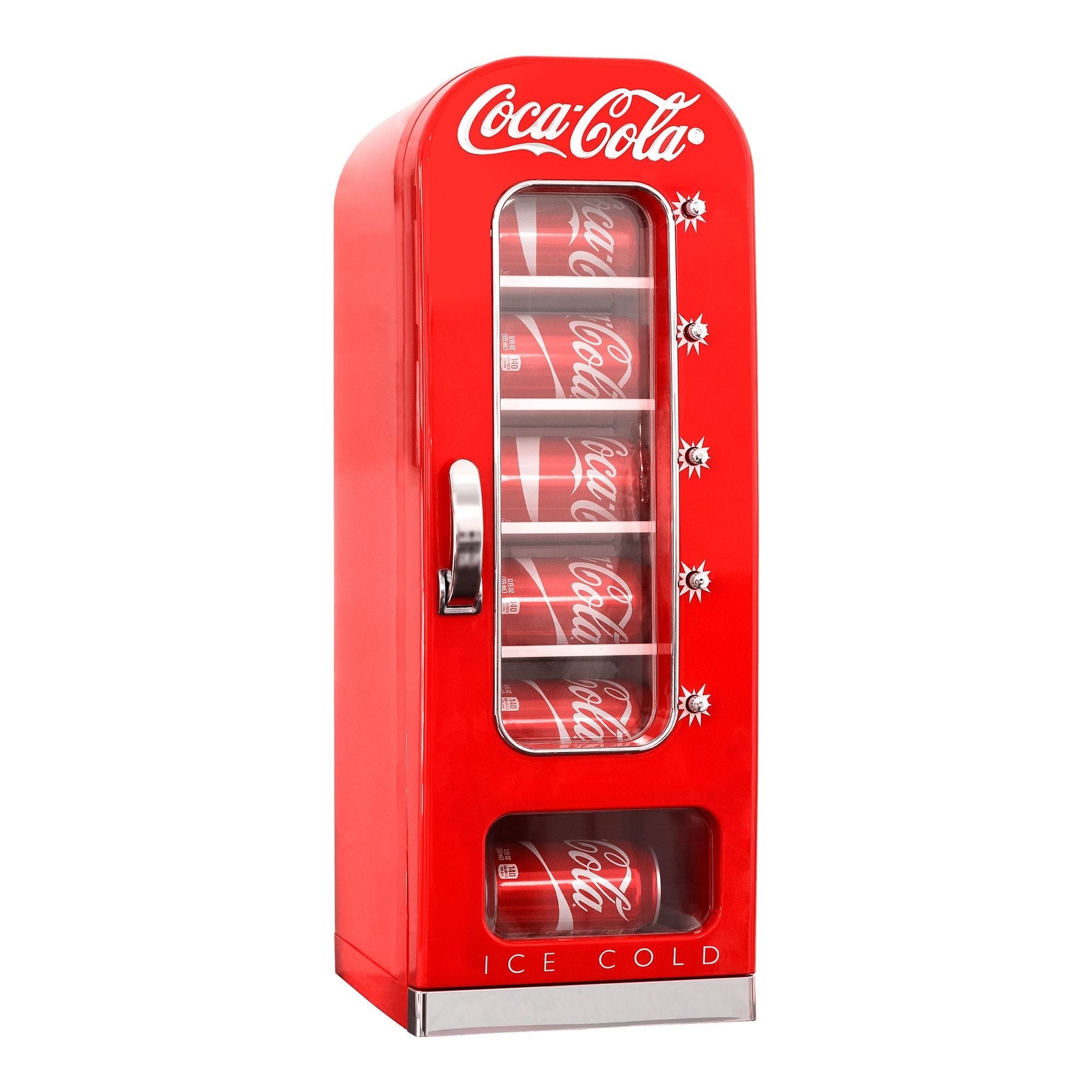 5L Coca-Cola Vending Style Mini Fridge | 10-Can Red Cooler for
