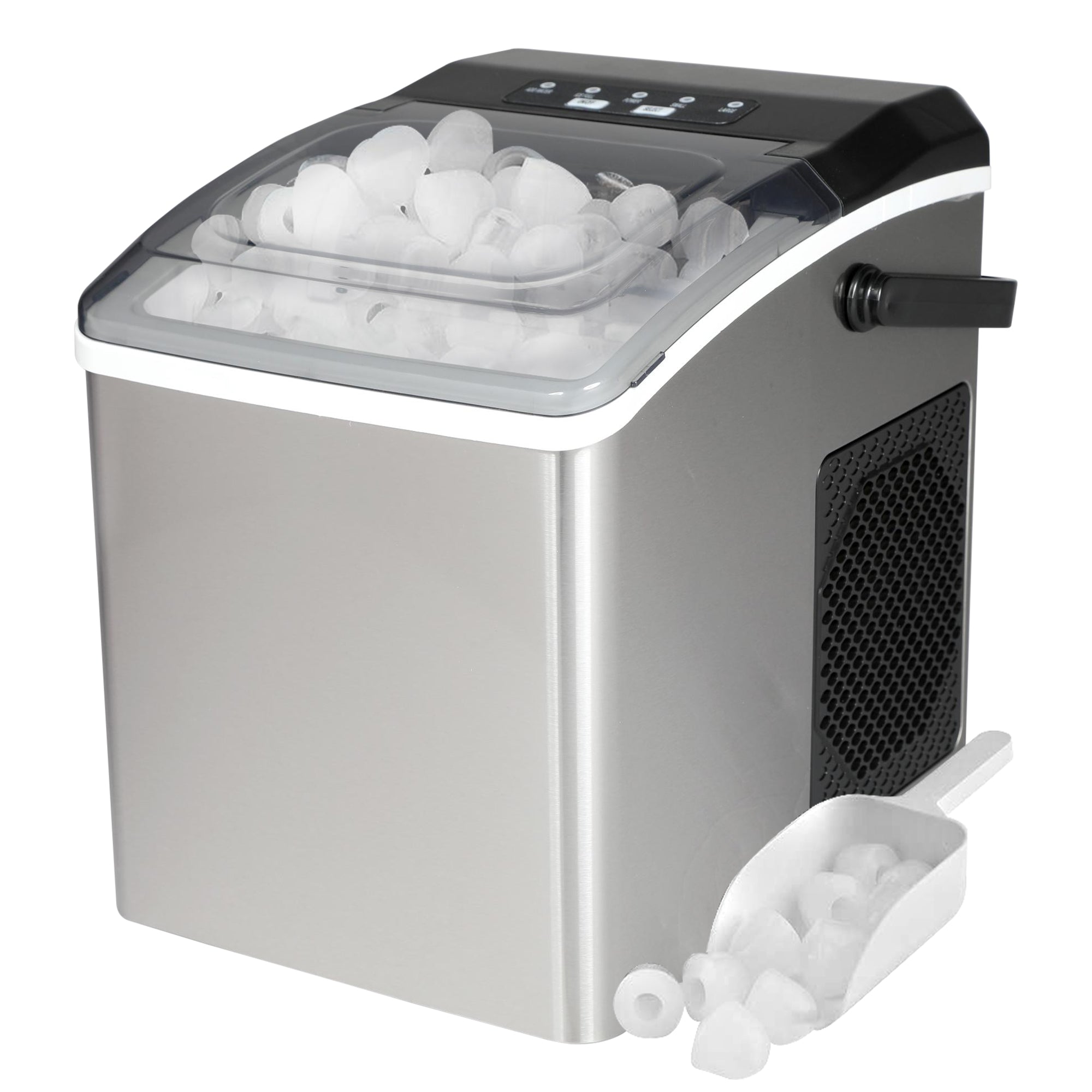 Ice Maker Machine Countertop Ice Machine, Self-Cleaning Ice Maker, 9 Cubes Ready in 6 Mins, 26lbs in 24Hrs Portable Ice Cube Maker Machine for Home