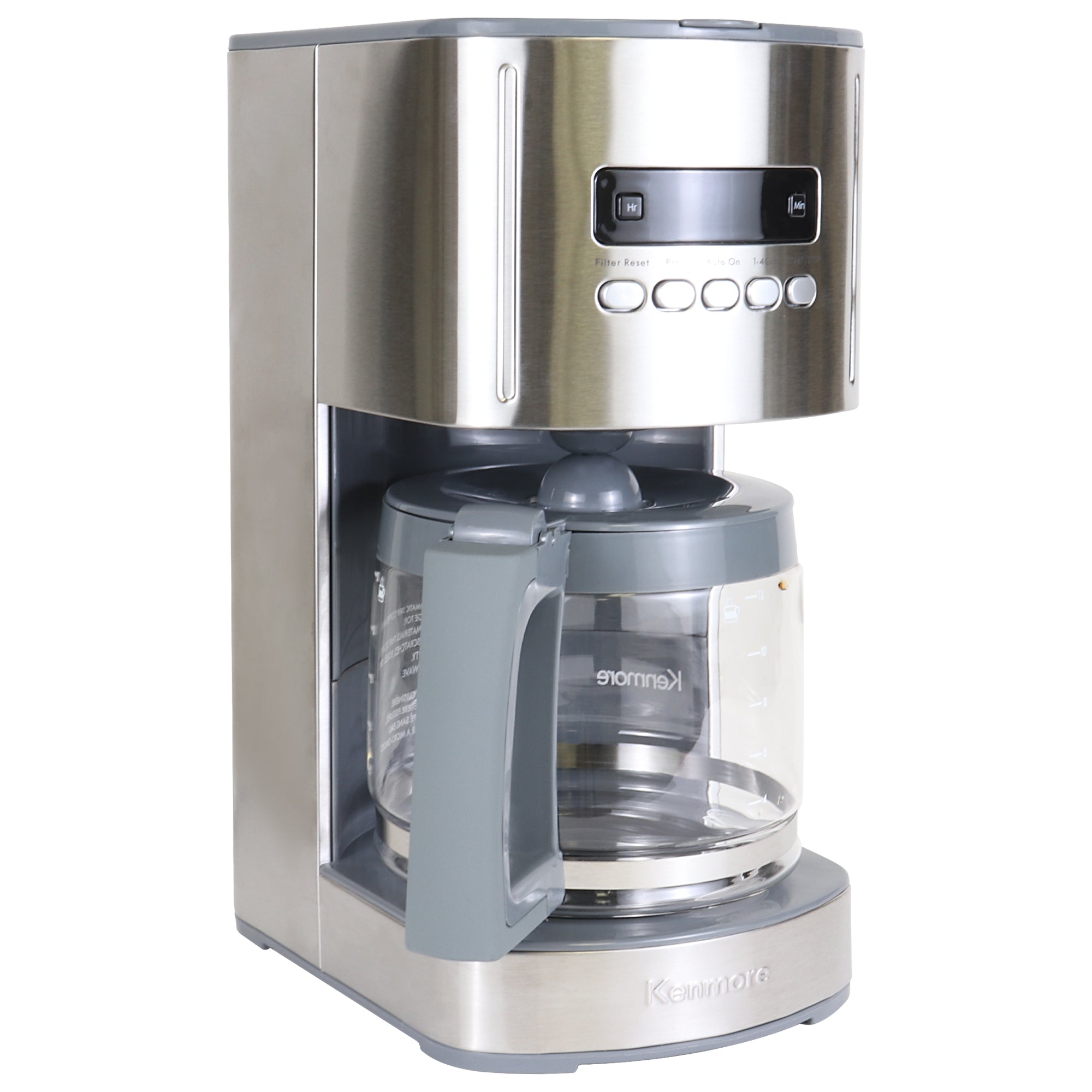 12-Cup Drip Coffee Maker Machine, 1.8L Programmable Filter Coffee Machines with Timer, Fast Brewing Technology, Reusable Filter, Glass Carafe