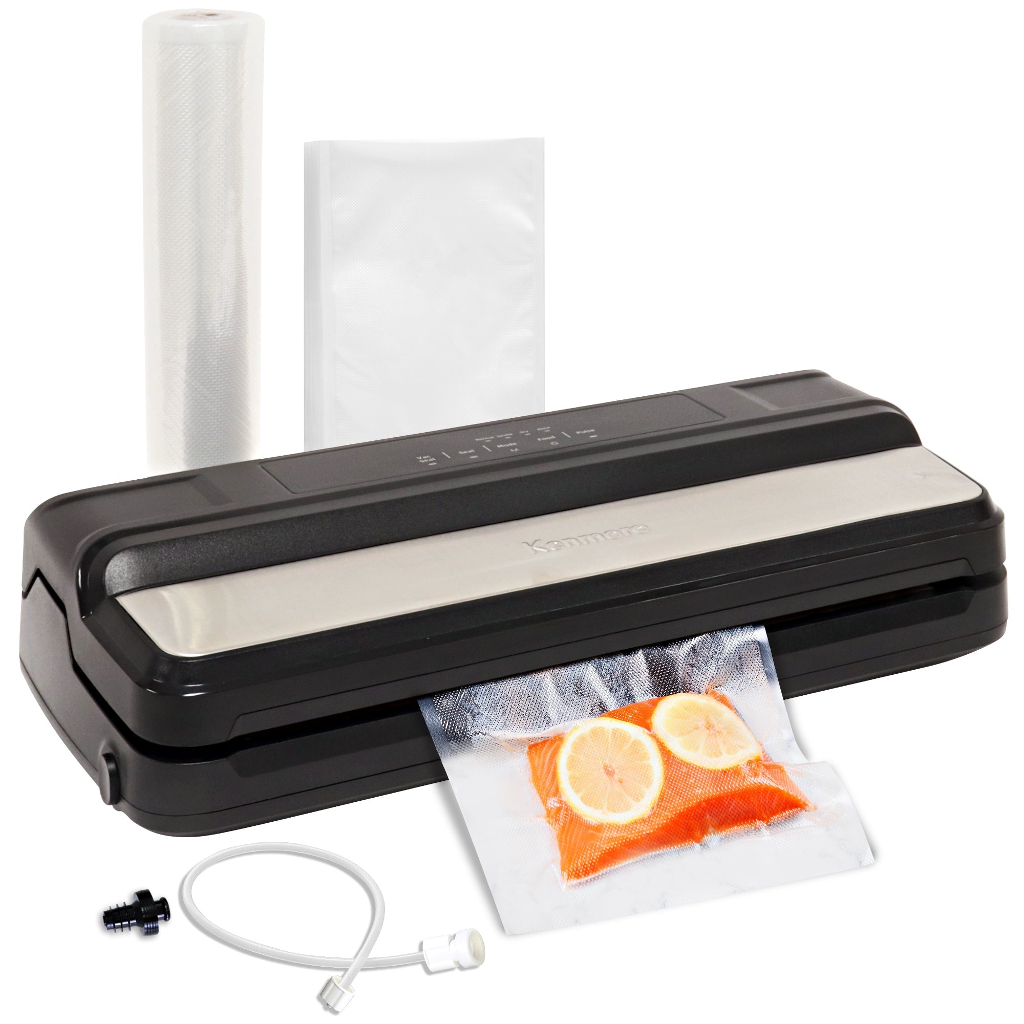 Vacuum Food Sealer Machine with 57 Pcs Food Sealing Bags Fast Bundle