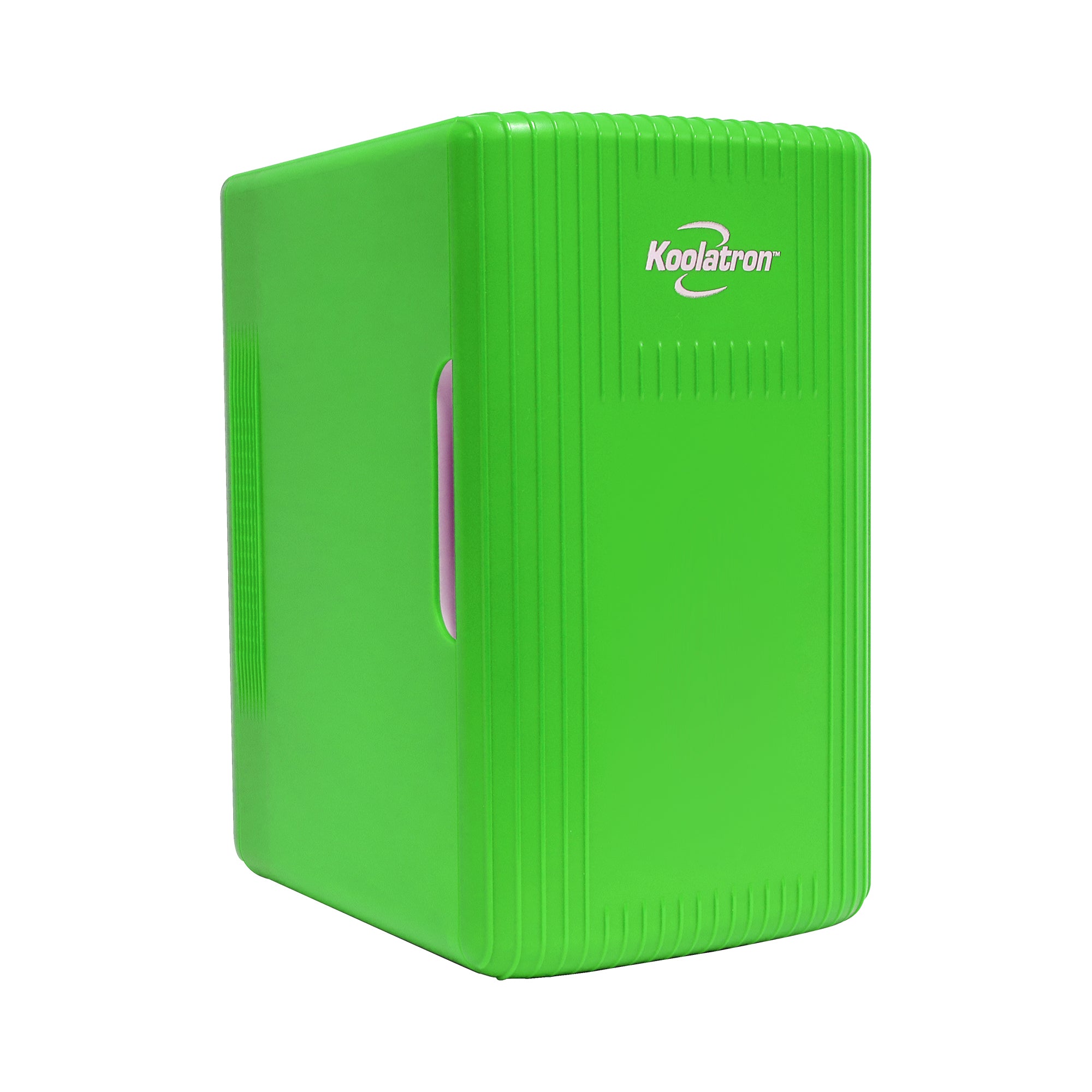 Koolatron 6 L mini fridge, closed, on a white background