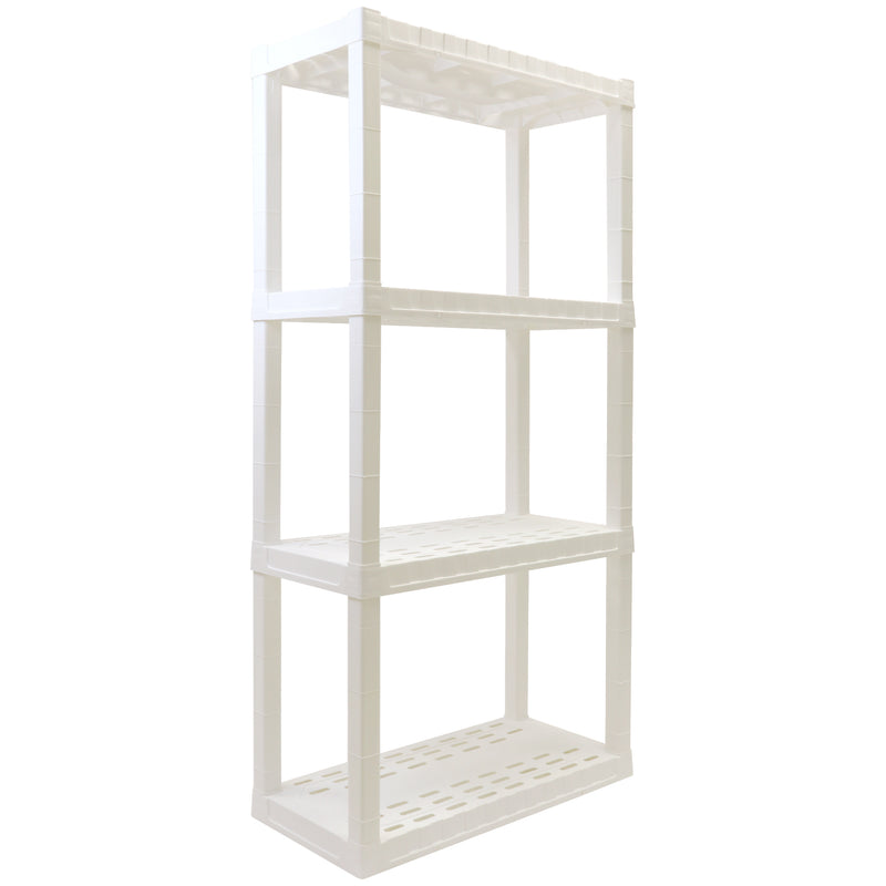 Oskar 4-tier shelf unit on a white background