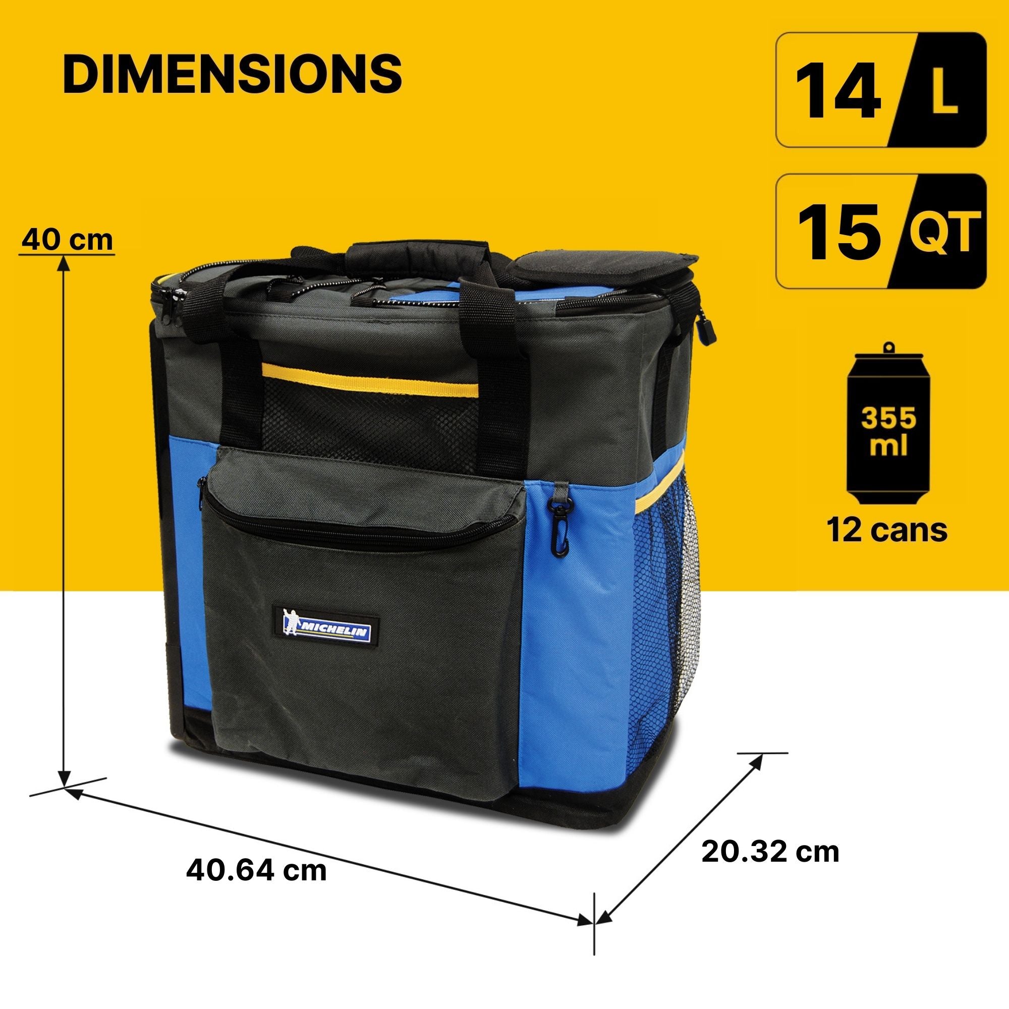 Electric Cool Box 14L Cooler Box Portable Cool Bag Cooler Bag 12v Camping Car Fridge for Lunch Drinks Road Trips Picnics Hard Sided Cooler Warmer