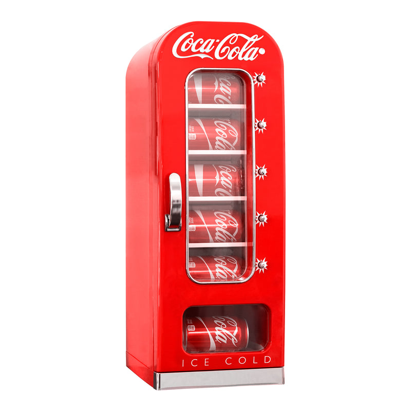 Coca Cola Classic Coke Bottle Mini Fridge, Red