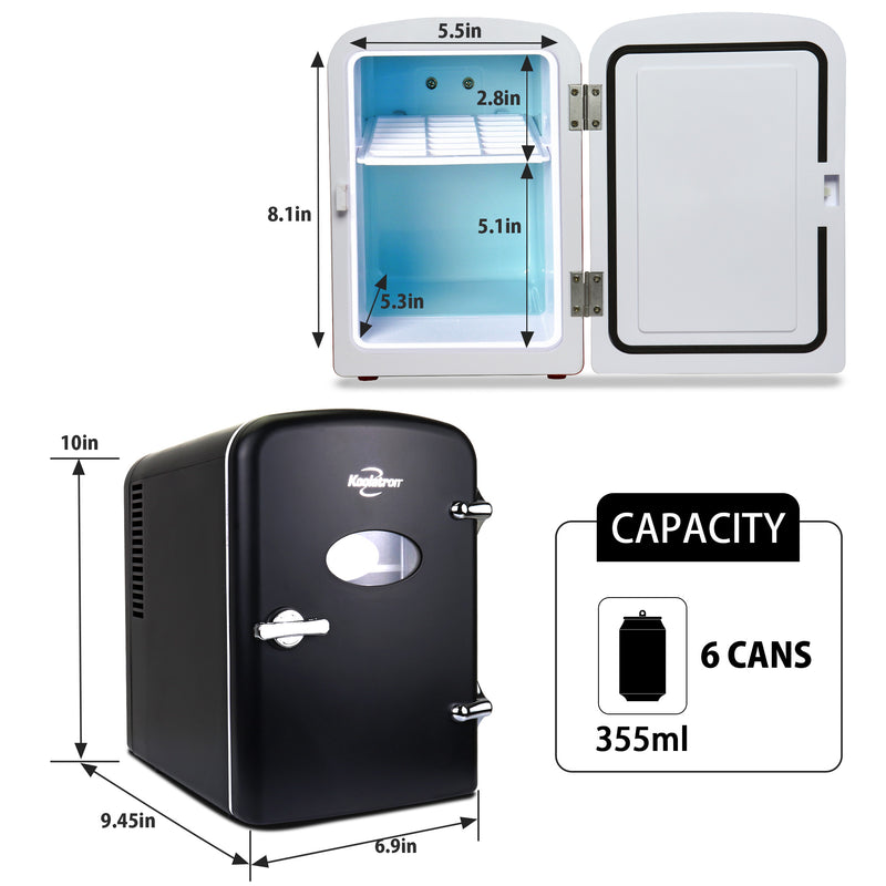koolatron-4l-retro-portable-mini-fridge-6-can-black