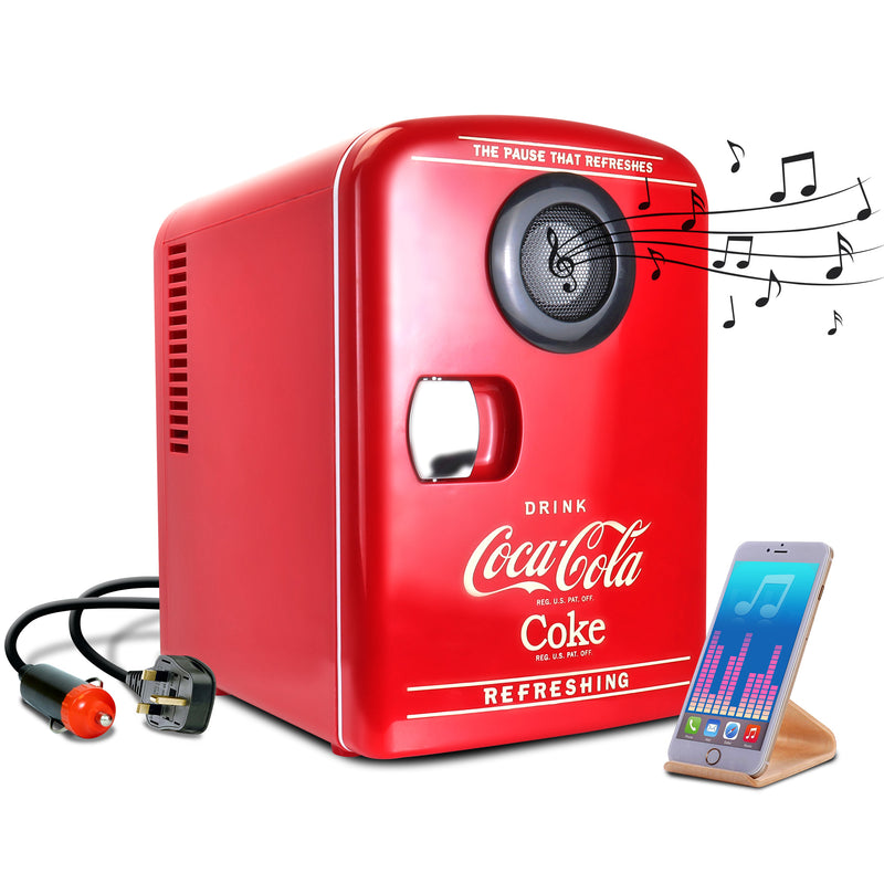 Coca Cola Classic Coke Bottle Mini Fridge, Red