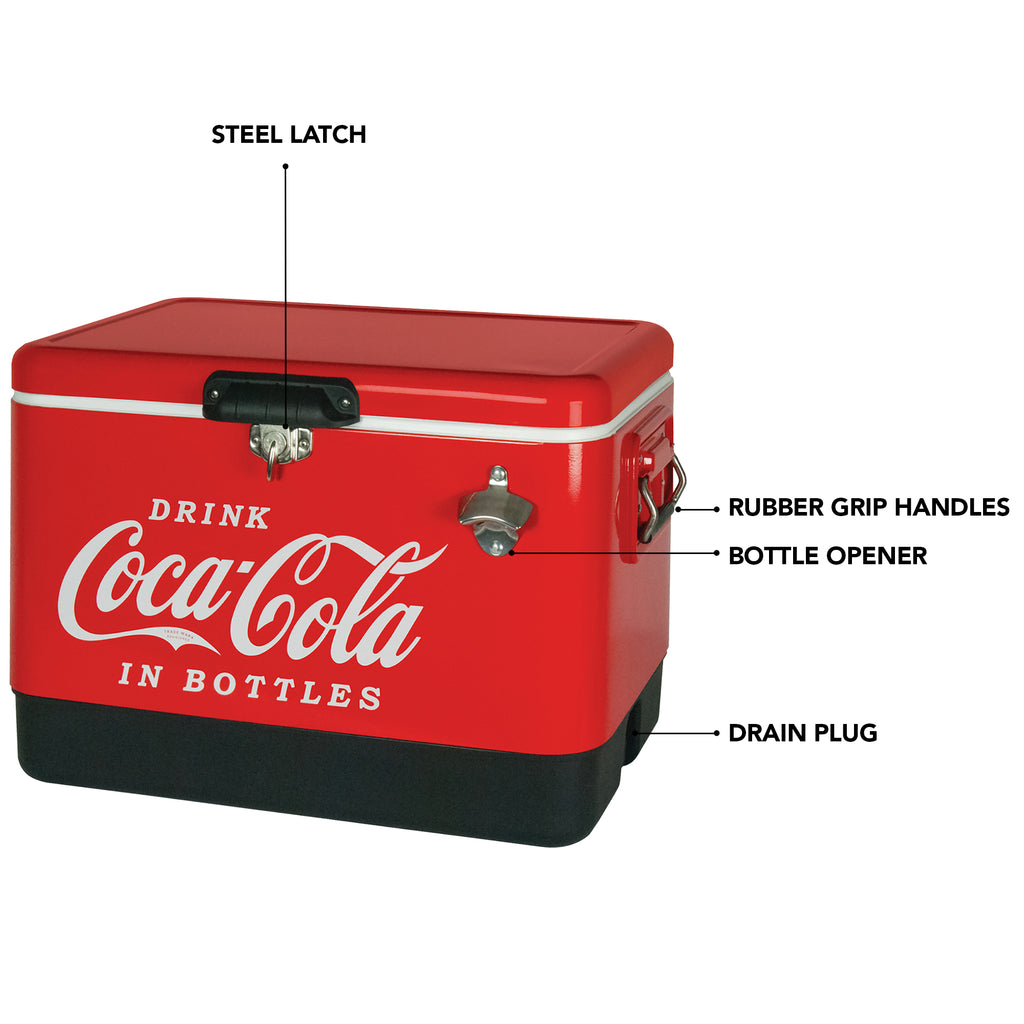 Coca Cola Ice Chest Cooler Compact Size 51L
