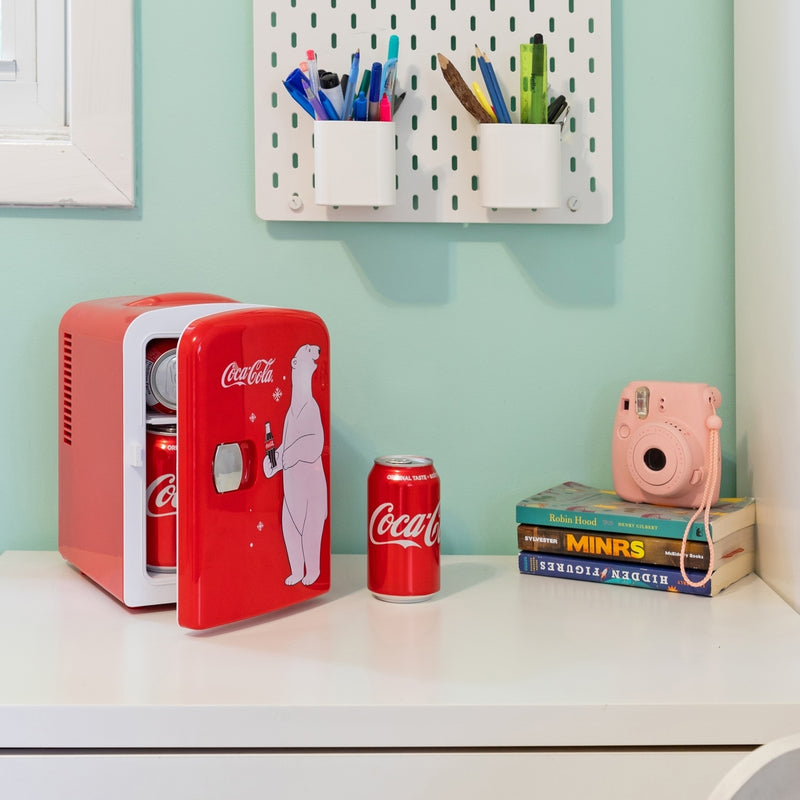 Mavin  Coca Cola Polar Bear Retro Personal Mini Fridge