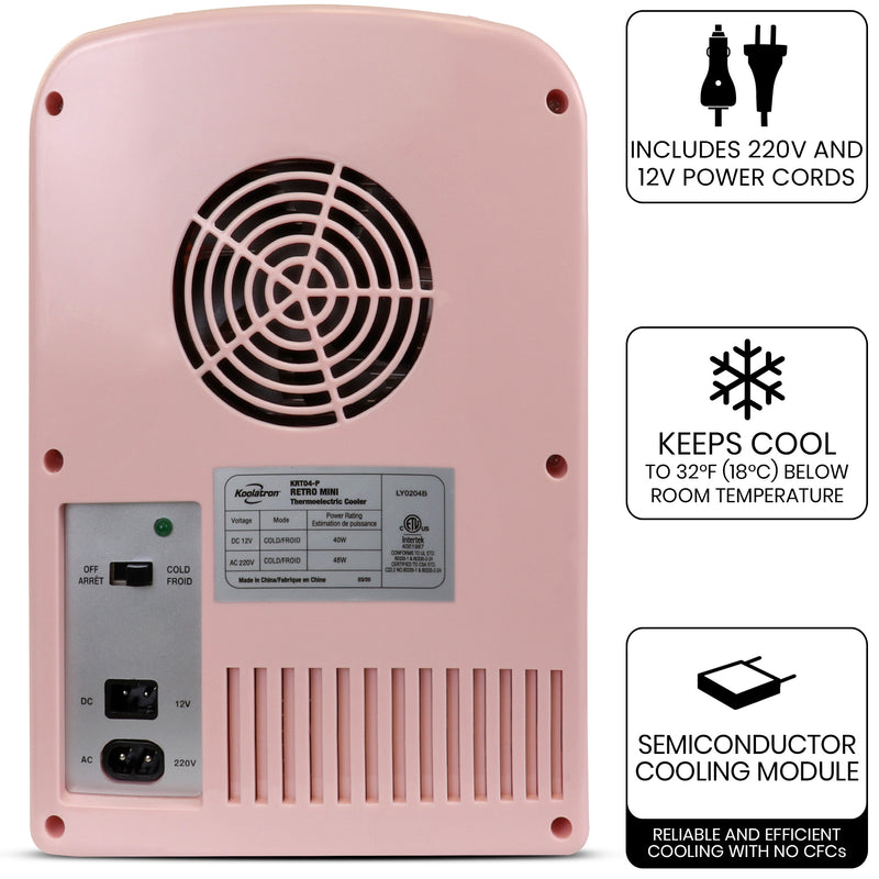 koolatron-4l-retro-portable-mini-fridge-6-can-pink