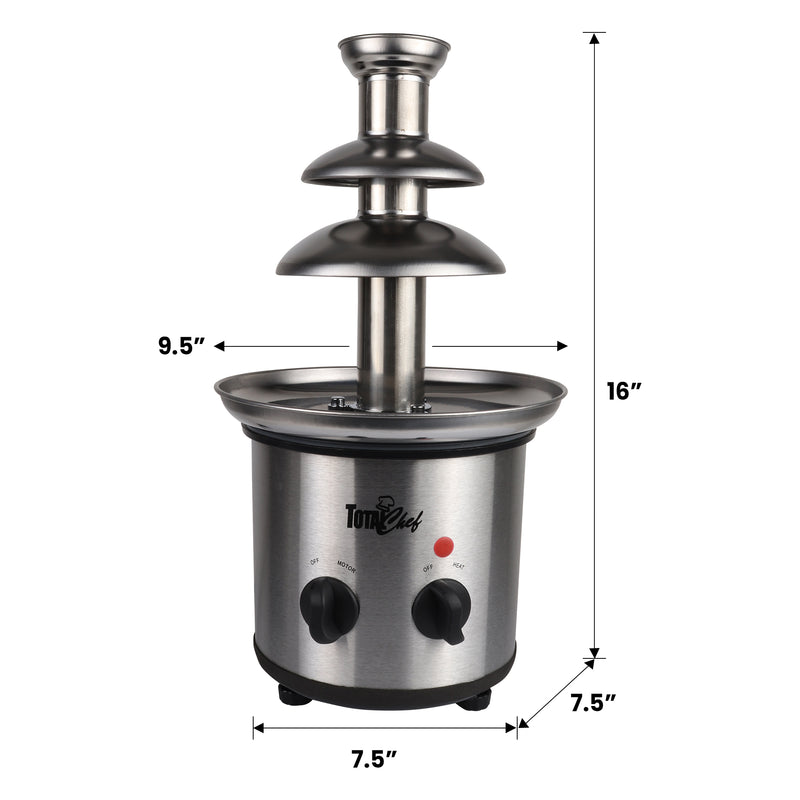 total-chef-chocolate-fondue-fountain-3-tier-stainless-steel