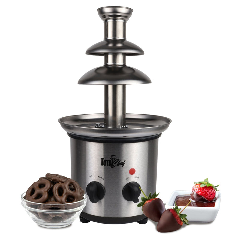 total-chef-chocolate-fondue-fountain-3-tier-stainless-steel